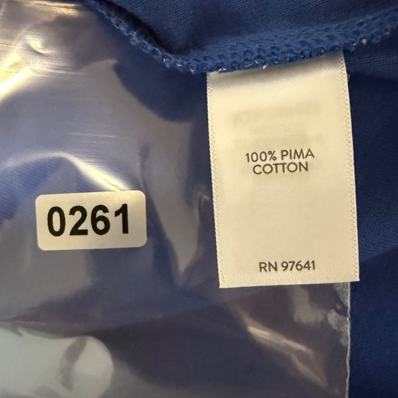 J Jill Pima Cotton 3/4 Sleeve V-Neck Tee Size M petite - Picture 8 of 8